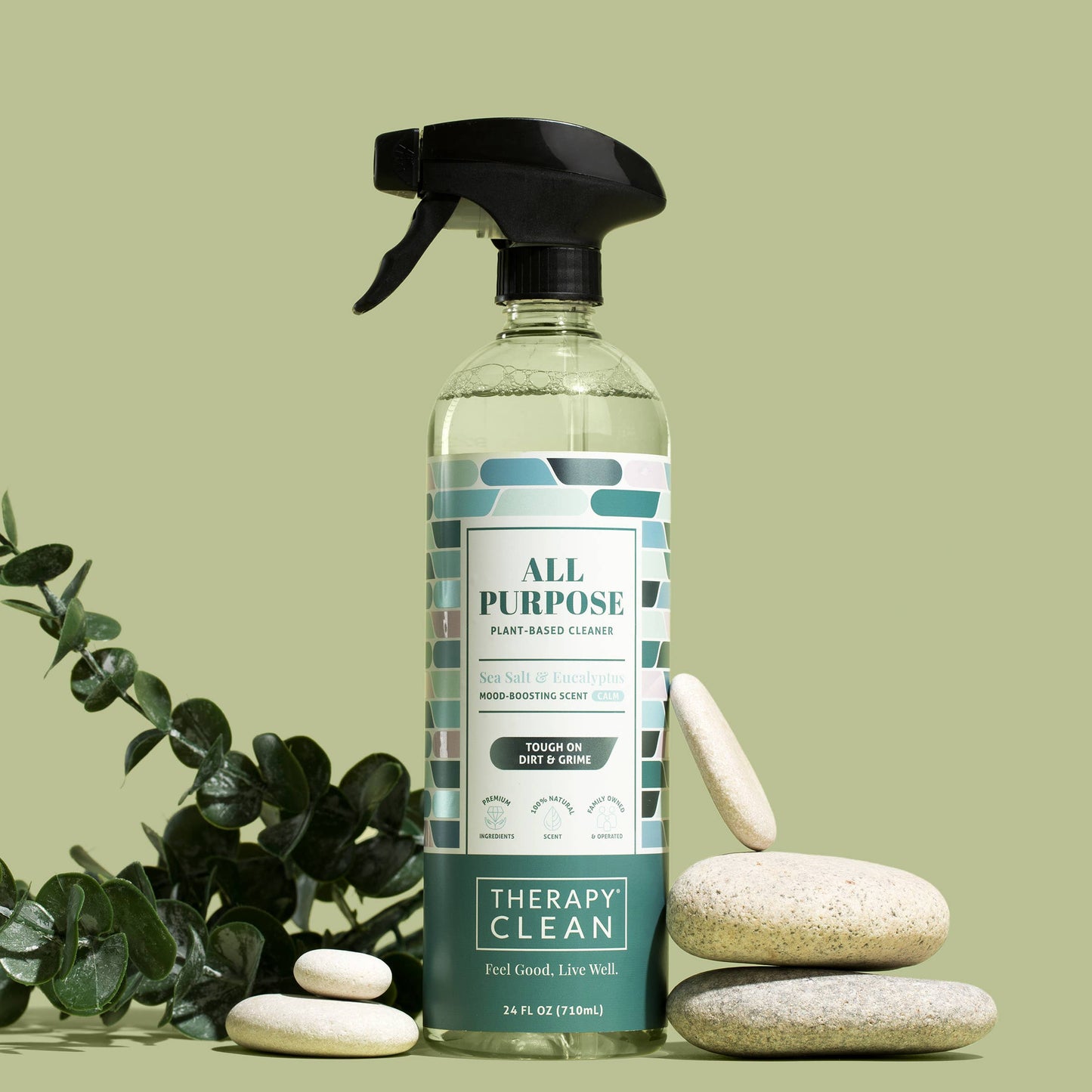Therapy Clean - All Purpose Cleaner 24 oz.: Sea Salt & Eucalyptus