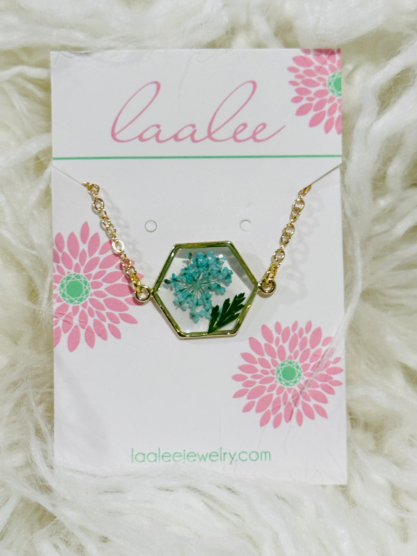 Pressed Flower Necklace, Plant Jewelry Dried Floral Garden: #2 / 16.5"(most popular)