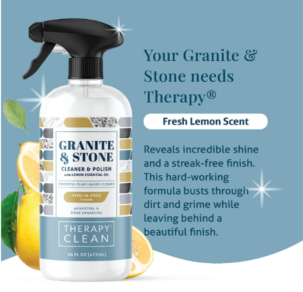 Therapy Clean - 16 oz. Granite & Stone Cleaner & Polish