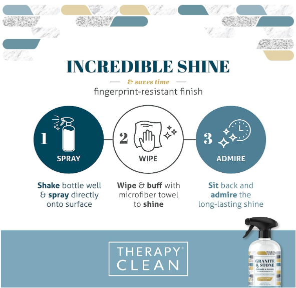 Therapy Clean - 16 oz. Granite & Stone Cleaner & Polish
