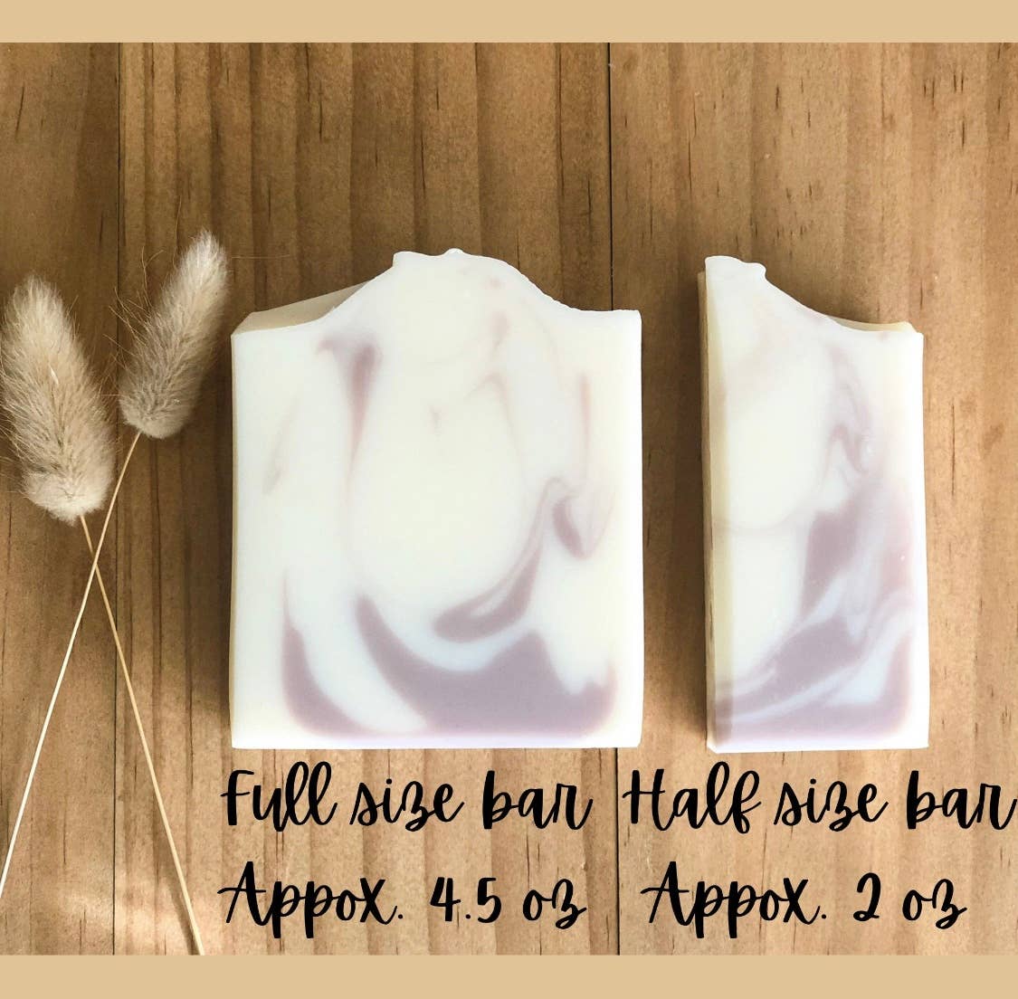Handmade soap bar, Natural soaps, Half Size 2 oz