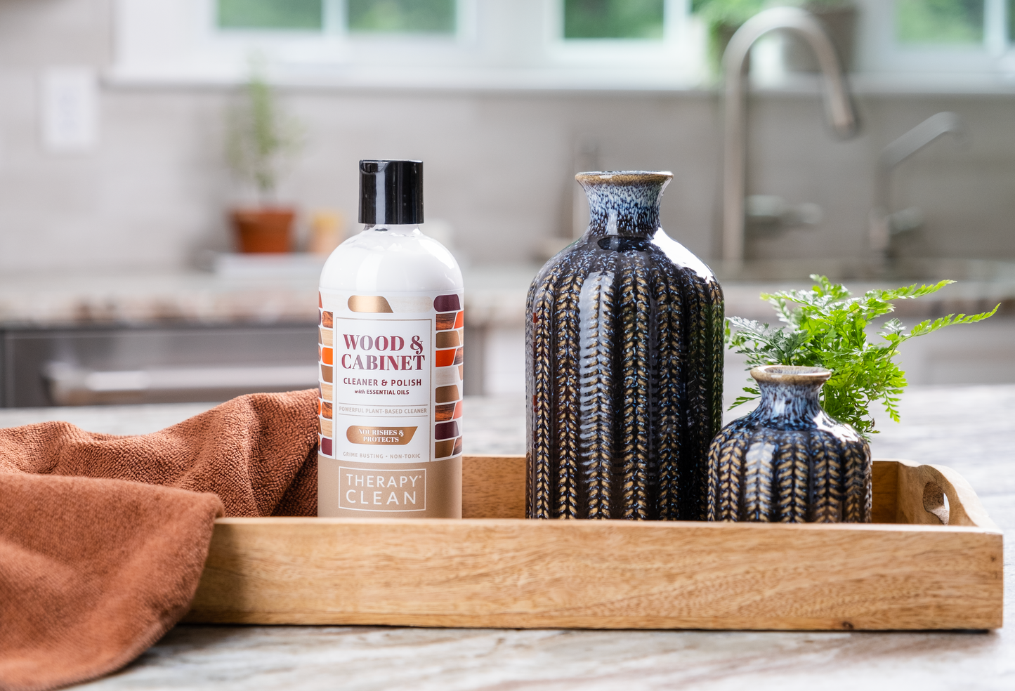 Therapy Clean - 16 oz. Wood & Cabinet Cleaner & Polish