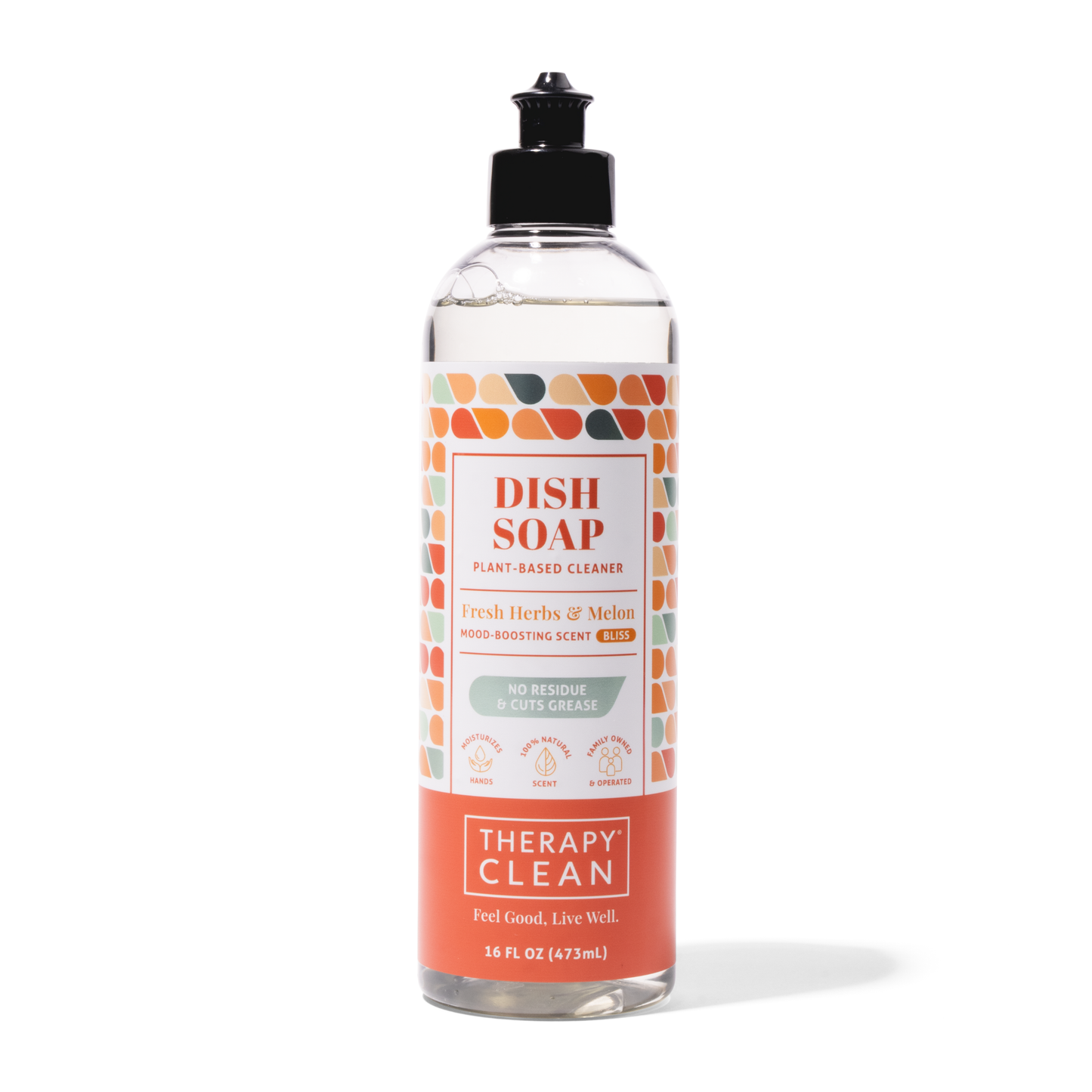 Therapy Clean - Dish Soap 16 oz.: Fresh Herbs & Melon